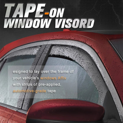 Set of 4 Tape-on Side Window Visors for Honda Pilot (2016–2022)