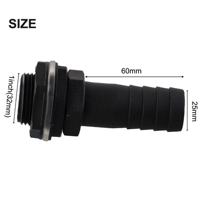 Overflow Connector Water Tank Tube Fittings for (1 Inch)