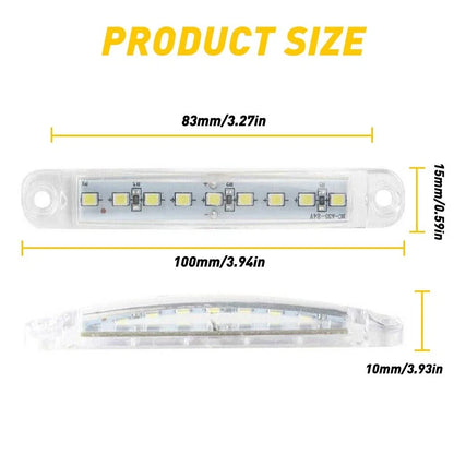 10X LED Sealed Side Clearance Light Marker for Truck Trailer (R)