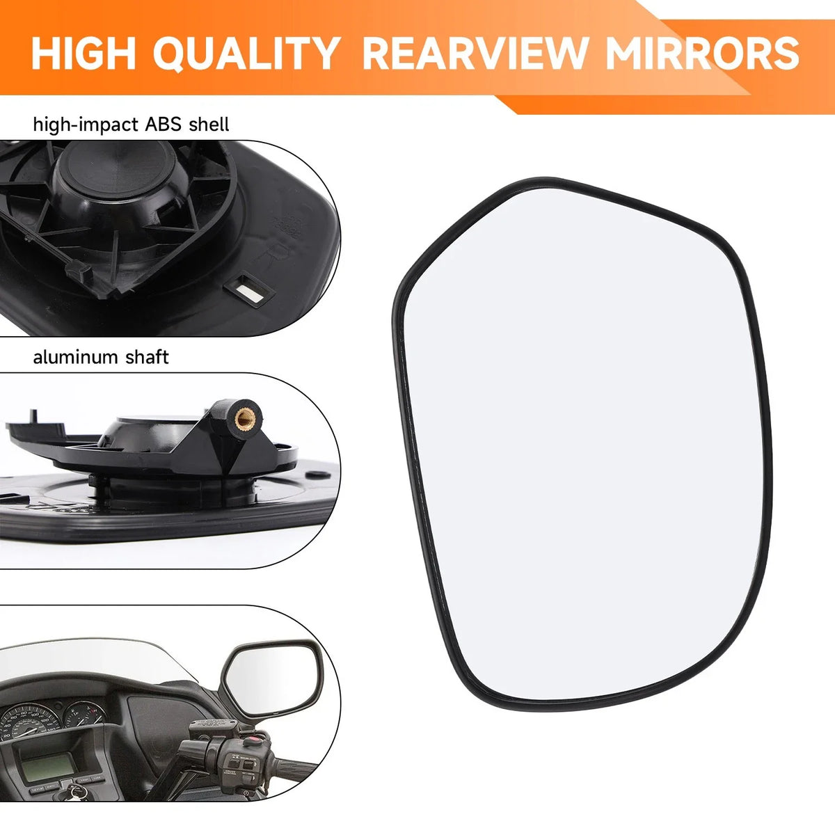 1X Right Side Clear Rear View Mirror Glass for Honda Goldwing GL1800 (2001–2017)