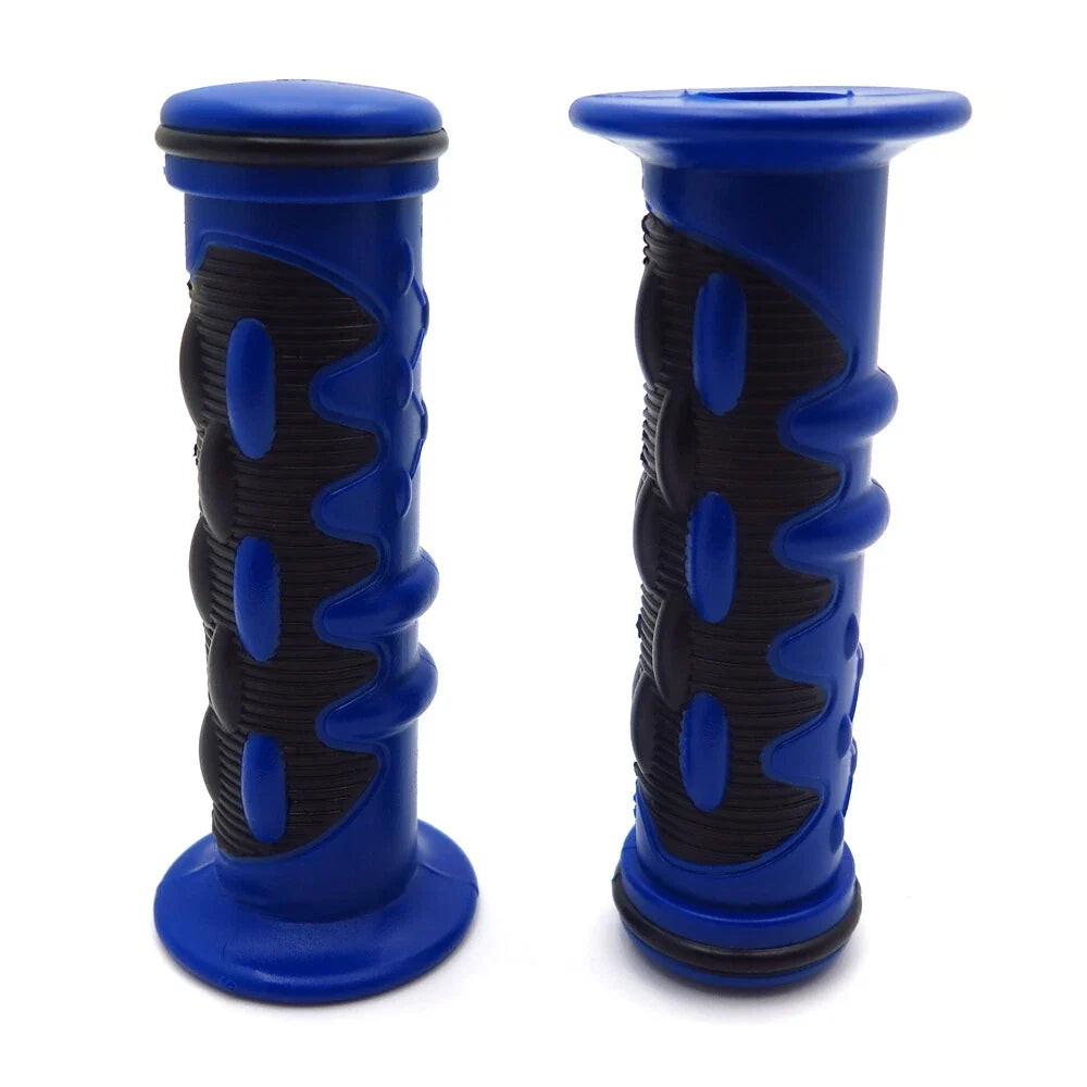 7/8" 1" Blue Comfort Hand Grips for Honda Yamaha Suzuki Kawasaki (Universal)