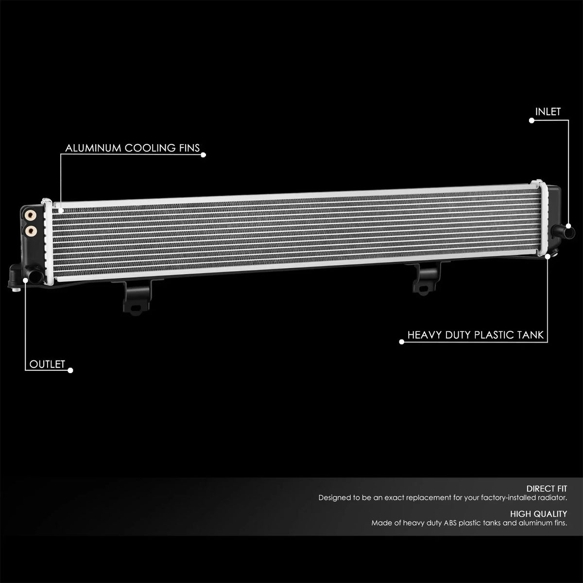 OE Style Aluminum Core Radiator for Lexus RX450H (2010–2015) DPI 13355