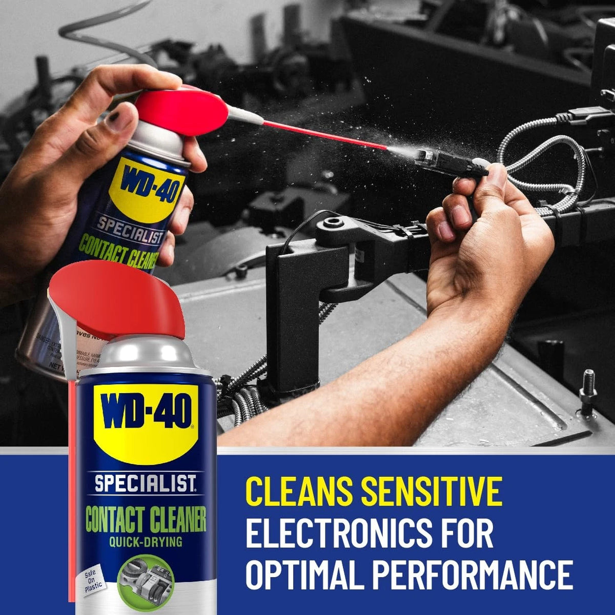 Electronic Contact Cleaner Spray for Automotive Electrical Parts (11 oz)