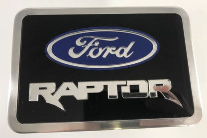 Billet Aluminum Tow Hitch Cover Plug with Ford Raptor Logo for (2017–2024)