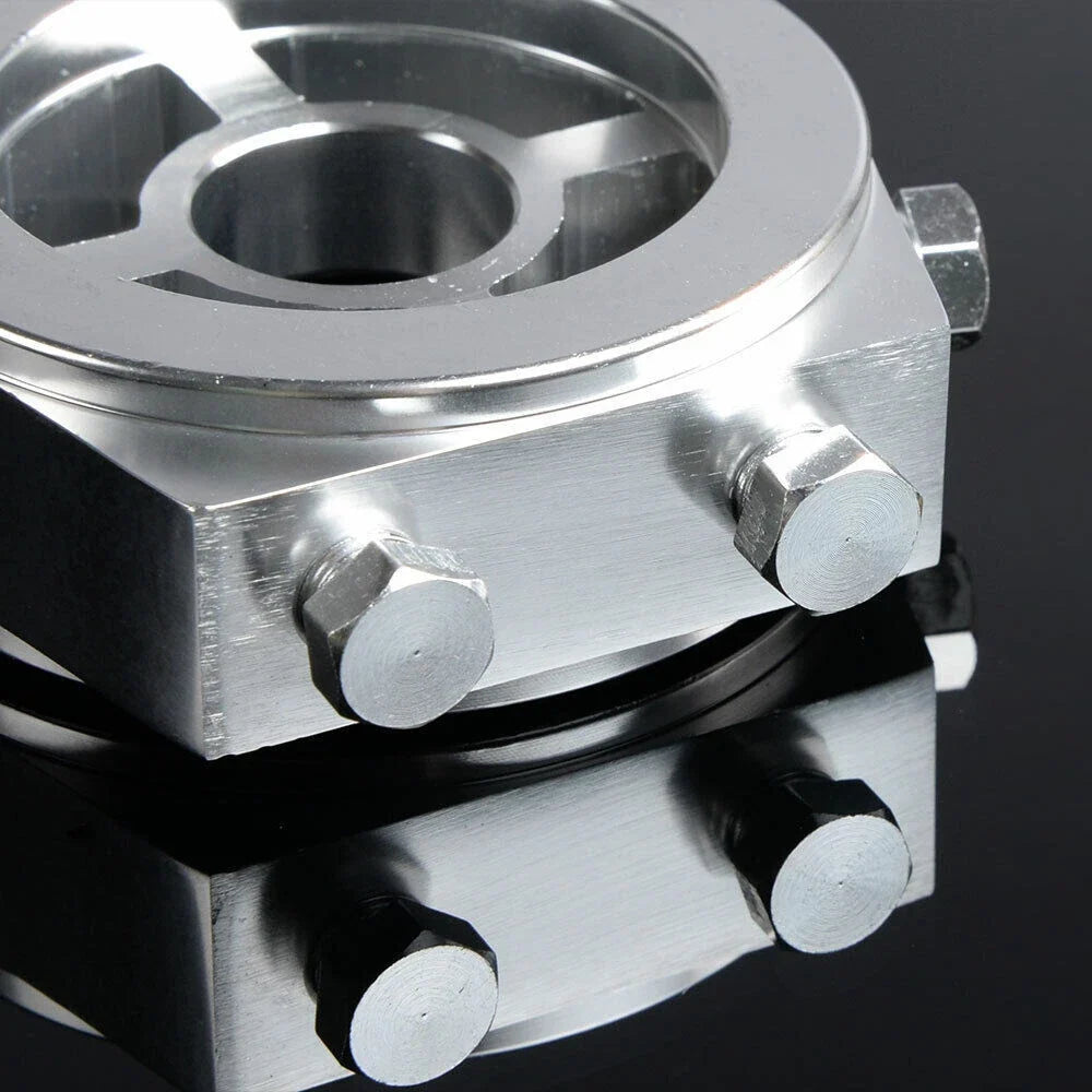 Oil Filter Sandwich Adapter Plate Kit for Racing Sport (Fit)