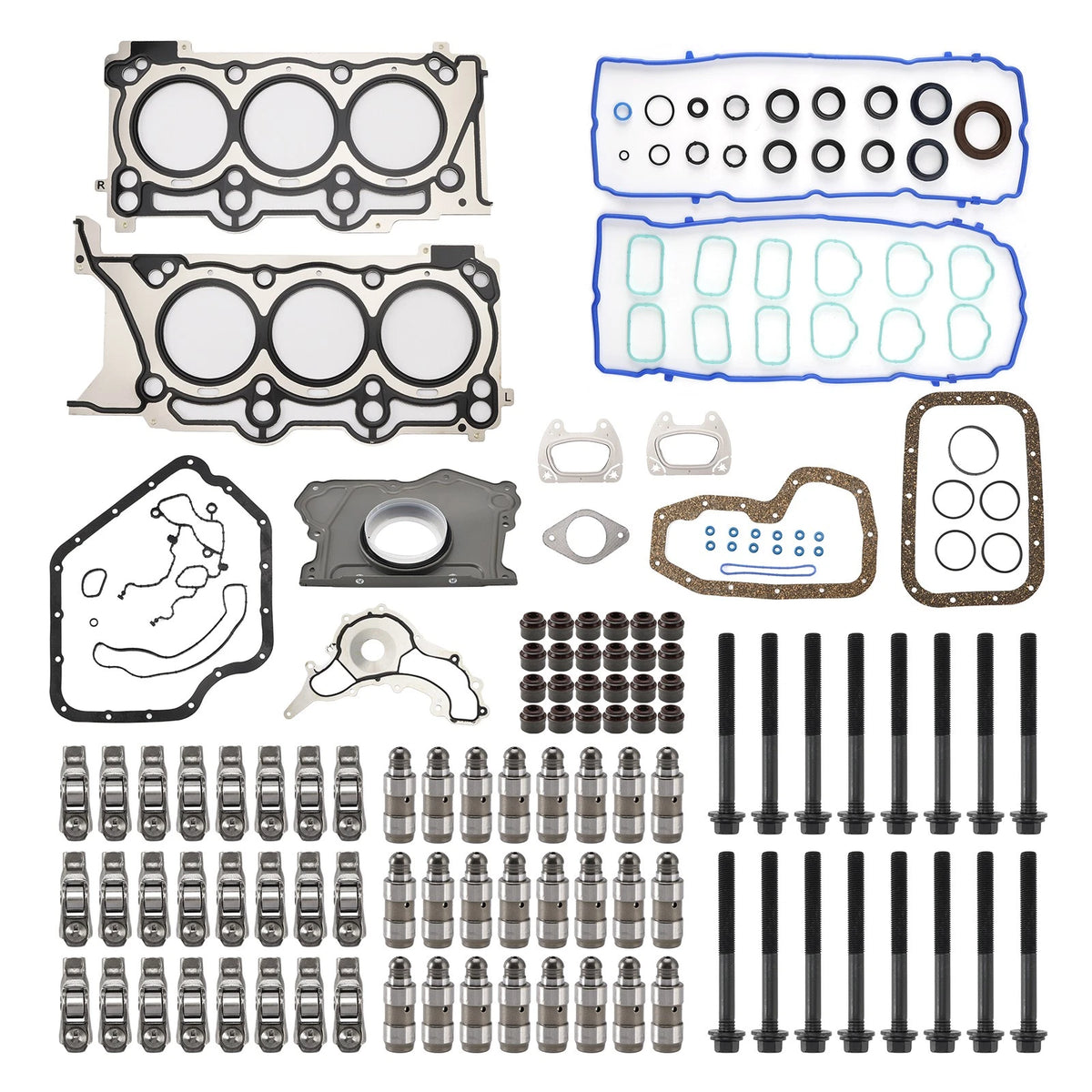 Rocker Arm Lifter Kit w/Head Gasket for Chrysler 300 3.6L (2011–2016) HS26541PT, 5184296AH