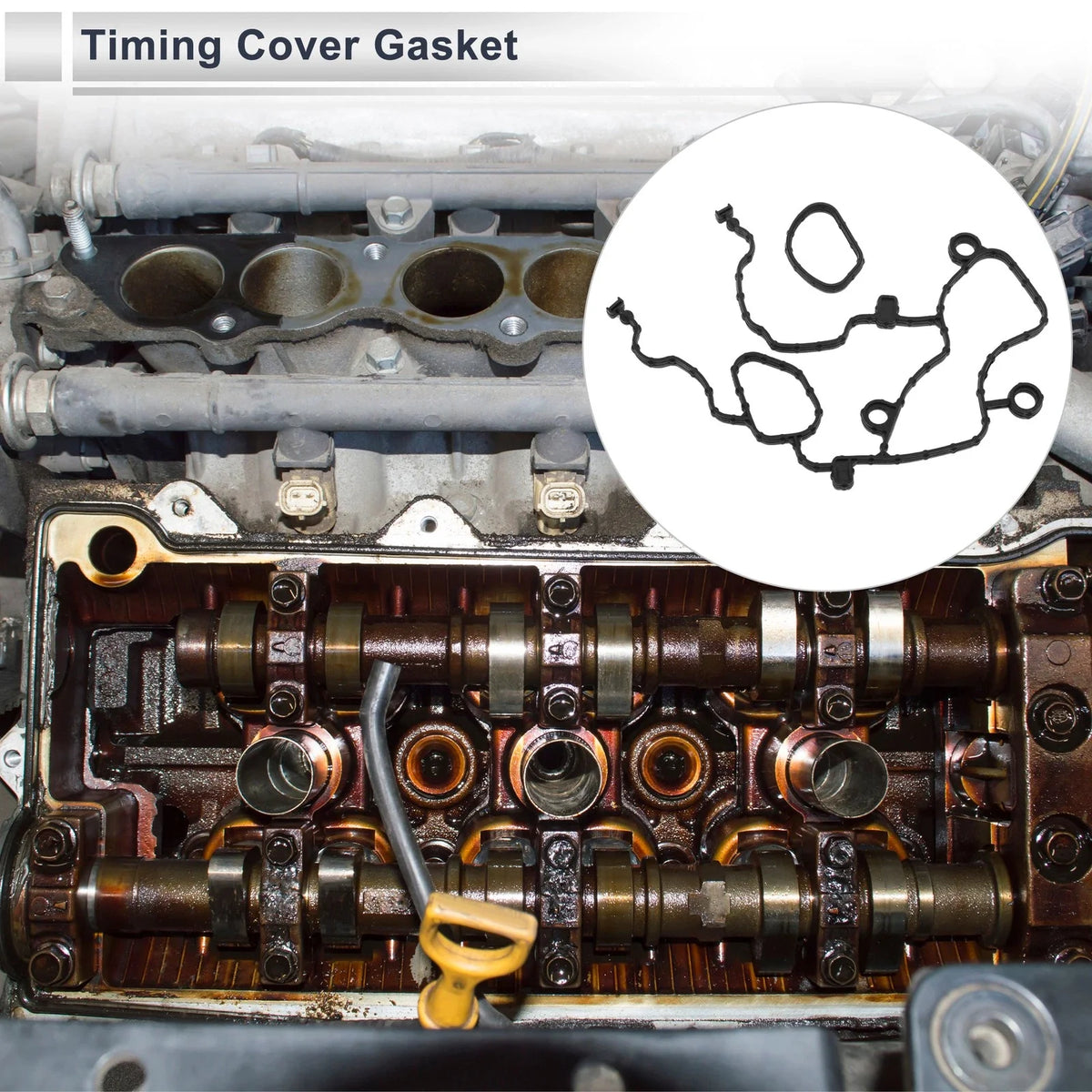 Set of 1 Timing Cover Gasket No. 68228480AA for Chrysler Dodge 3.6L V6