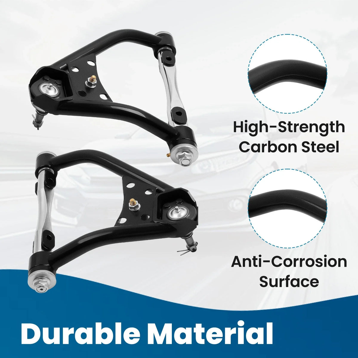 Set of 4 Tubular Control Arms for Camaro Firebird Nova (1967–1974)
