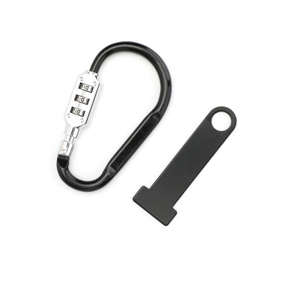 Helmet Lock Quick Release Buckle Fastener for Motorcycle Scooter Bike (M569-B002-Black)