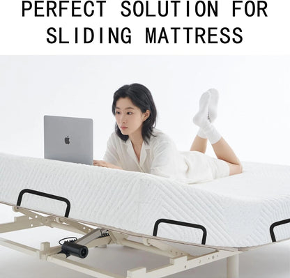 Set of 4 Mattress Retainer Bar Brackets for Preventing Mattress Sliding
