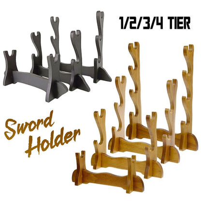 Samurai Sword Knife Katana Stand Holder Display Rack for Mini 1-4