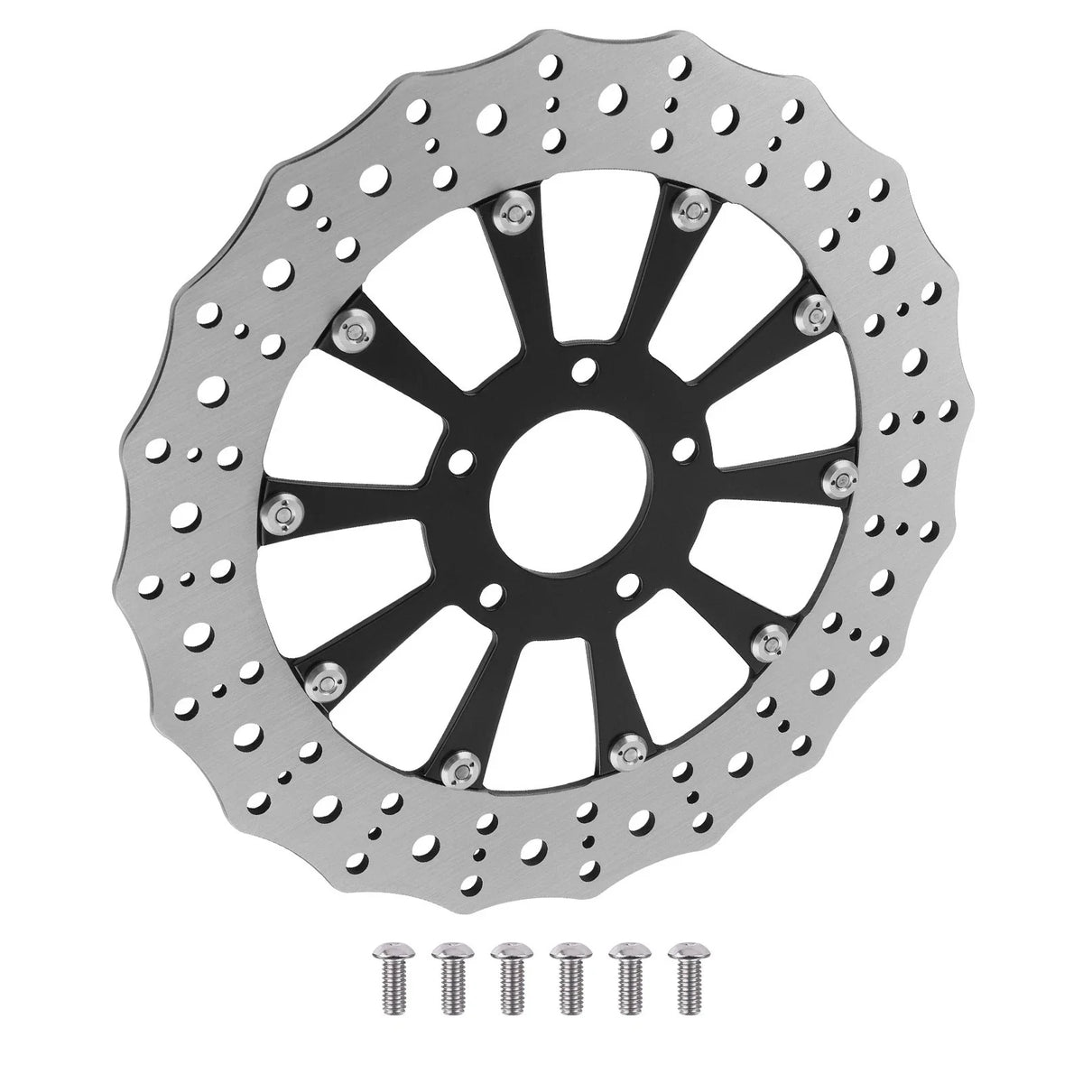 Front Brake Disc Rotor 299mm for Harley-Davidson Softail Breakout (2015–2024) Black