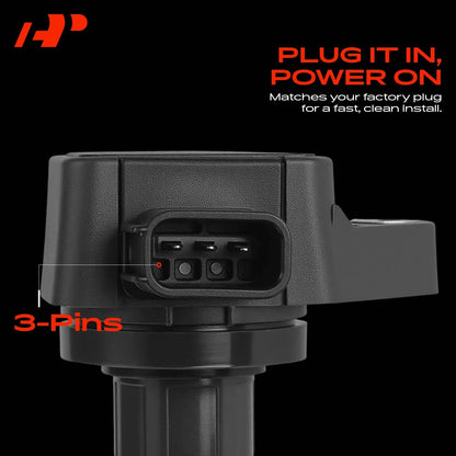 Set of 6 Ignition Coils for Honda Accord (2004–2007) Pilot (2003–2008) Acura MDX (2001–2009) GN10168 UF400