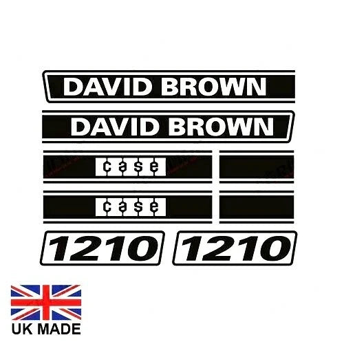 Decal Set for David Brown 1210 Tractors (1970–1980)