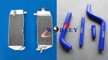 Aluminum Radiator & Blue Hose for Yamaha YZ125 (2002-2004)