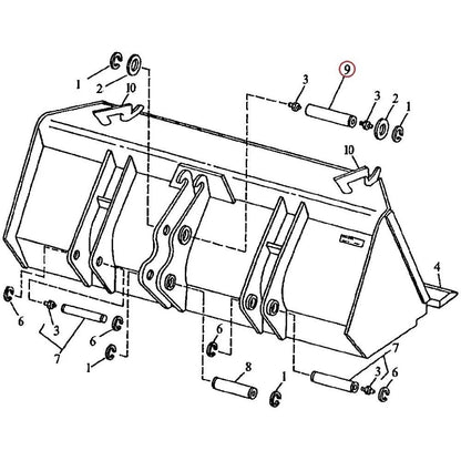 AT86422 Pin for John Deere 310C, 410C, 510C (–)