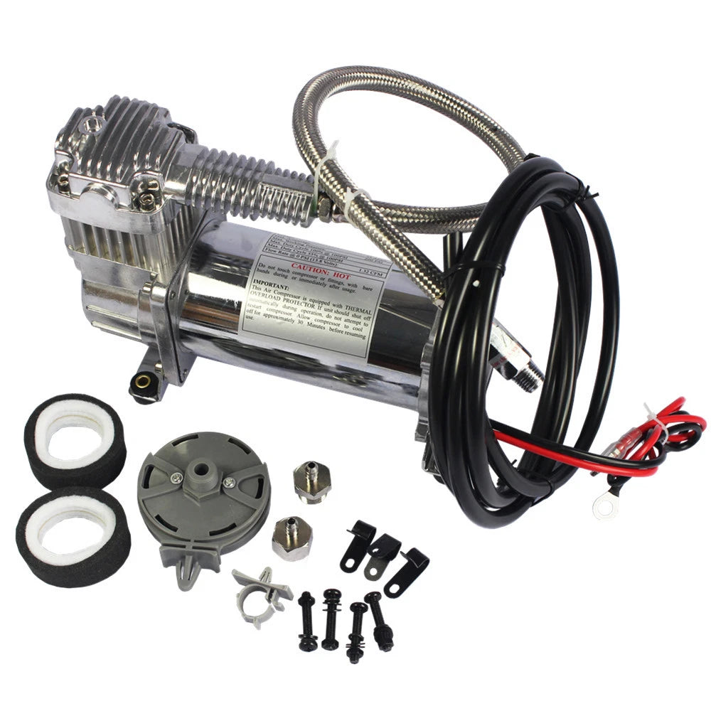150 PSI Air Compressor for Train Horns Bag Suspension (12V)