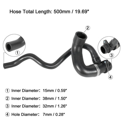 Radiator Coolant Water Hose for BMW (11537639998, 11537603513)