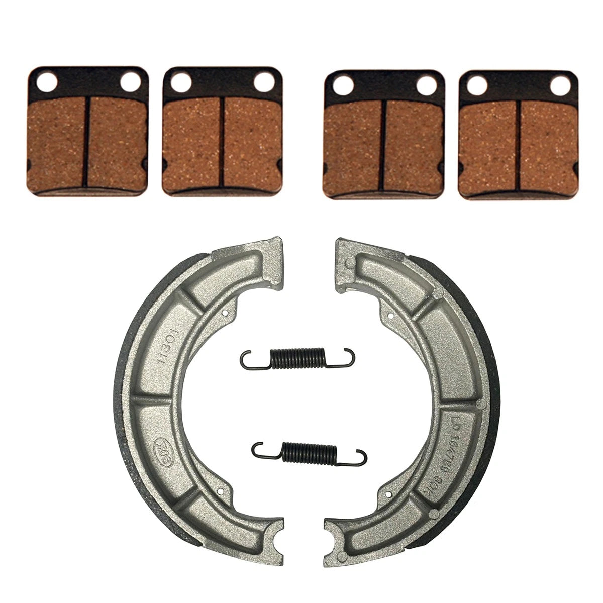 Front Brake Pads & Rear Brake Shoes for Suzuki Eiger 400 (2002–2007) FS-414 FS-128