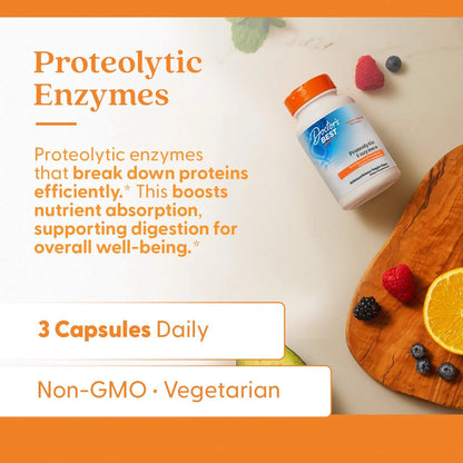 Proteolytic Enzymes Supplement for Doctor's Best (90 Count)