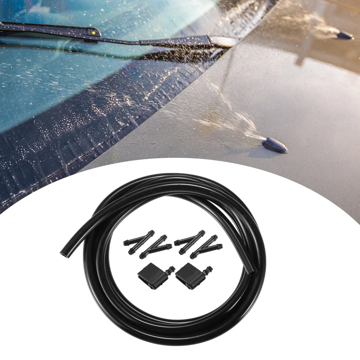 Set of 1 Windshield Wiper Washer Nozzle Spray Jet for Volkswagen Crafter 