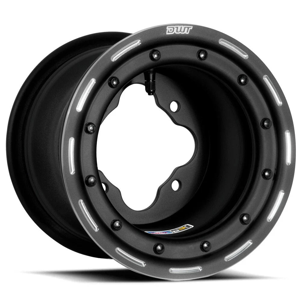Set of 2 DWT G3 Rear Black Beadlock Wheels for Raptor 125 250 350 (2015–2023)