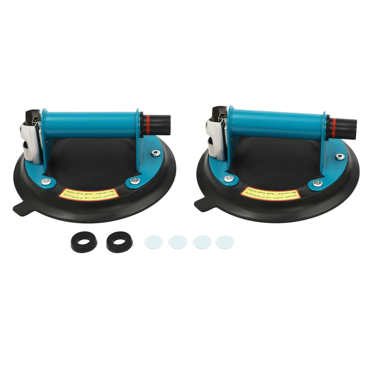Set of 2 Heavy Duty Vacuum Suction Cups for Glass Lifter