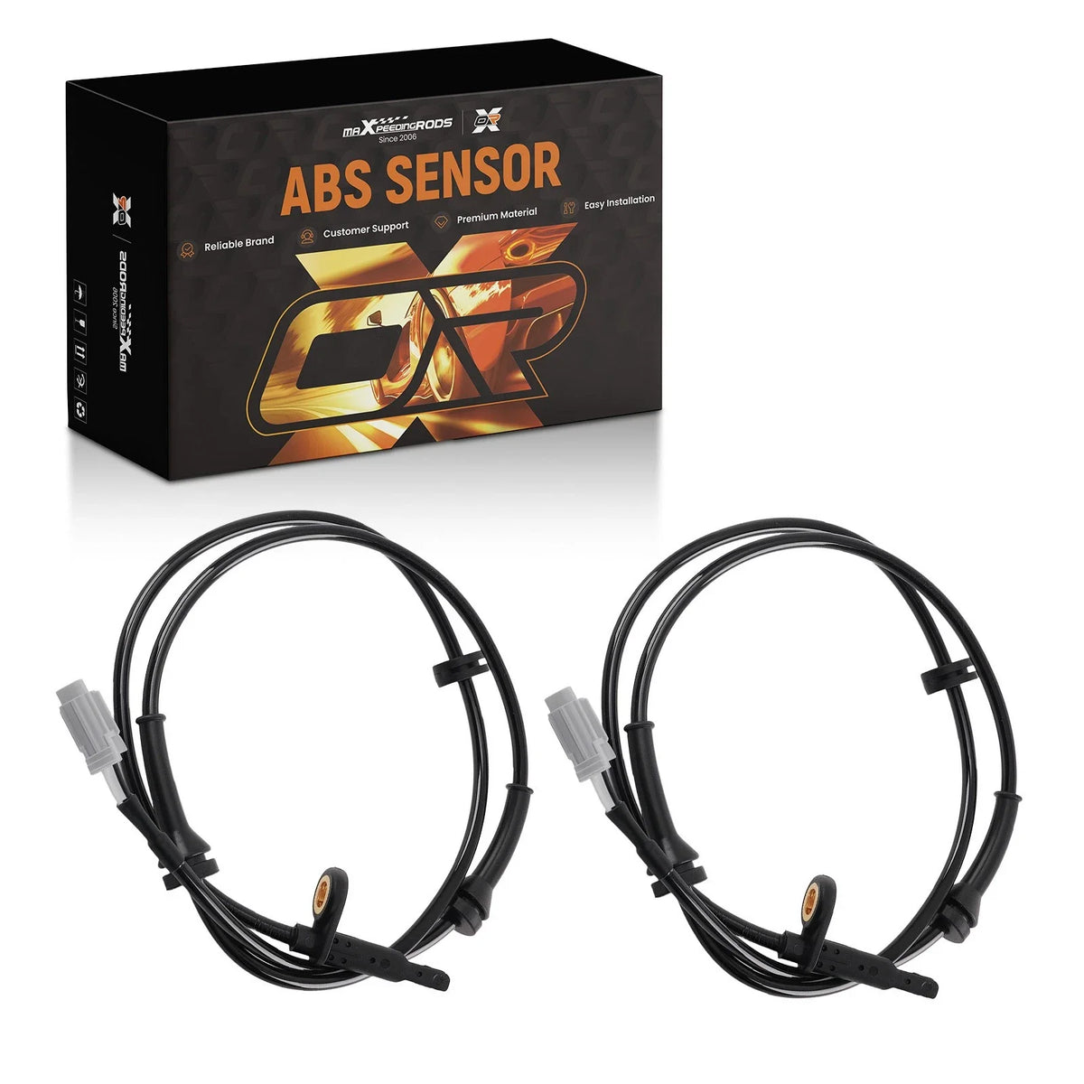 2 Front ABS Wheel Speed Sensors for Nissan Maxima (2016–2022) V6 3.5L