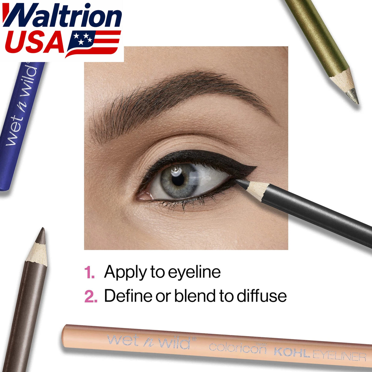 Color Icon Kohl Eyeliner Pencil for Wet n Wild (No Part Numbers)