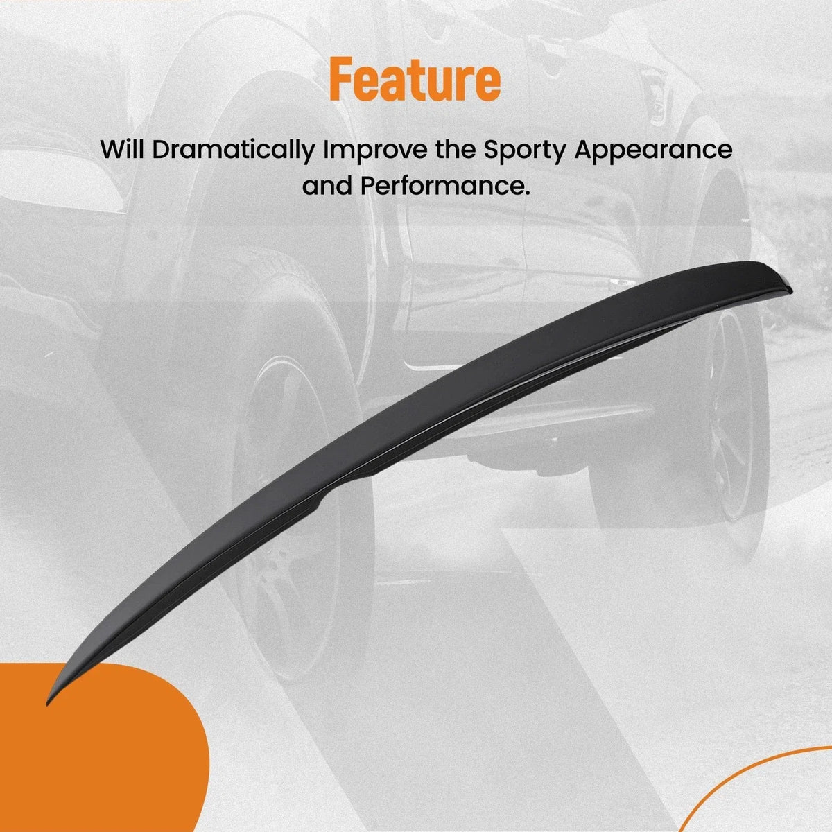 ABS Plastic Rear Trunk Lip Spoiler for Toyota Camry (2012–2014)