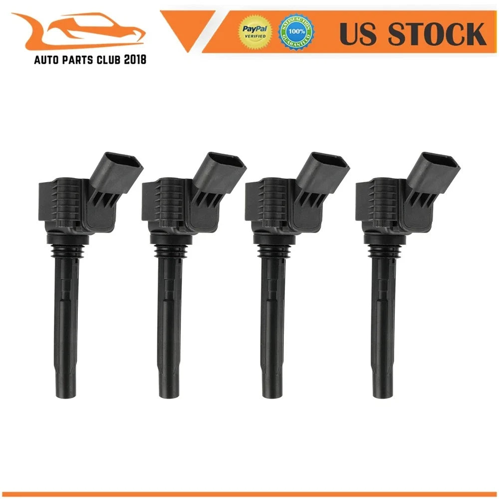 Set of 4 Ignition Coils for Volkswagen Tiguan Atlas Passat (2020–2023) 2.0L