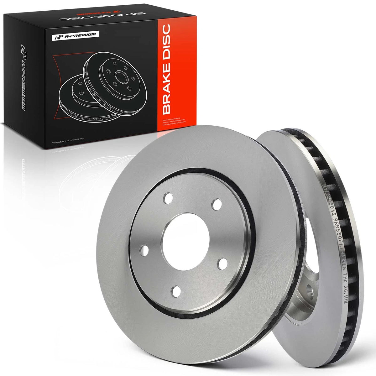 Front Disc Brake Rotors for Chrysler Town & Country, Journey (2008–2016) - 4721933AB, 4721995AA, 68032944AA