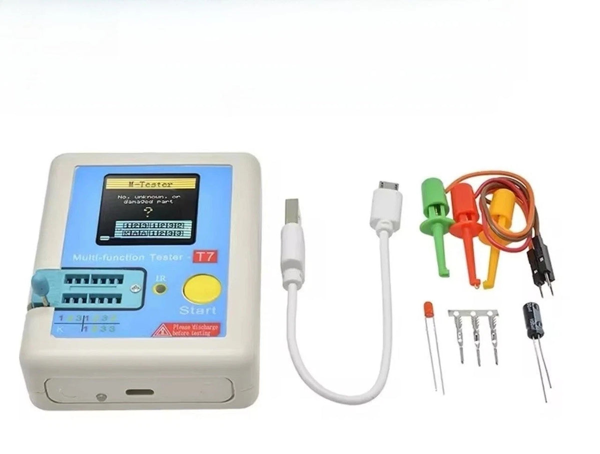LCR-T7 Transistor Tester for Diodes, Triodes, FETs (TFT Screen)