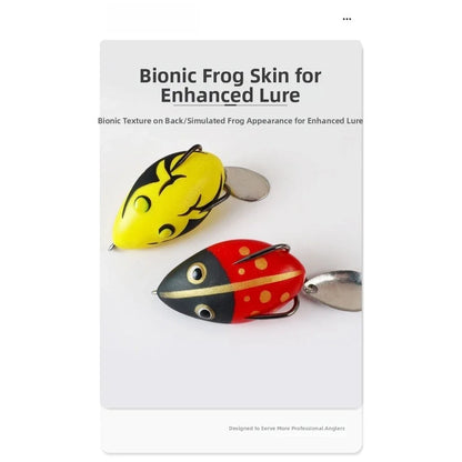 5X Soft Silicone Amphibian Lures with Double Steel Hooks for Fishing