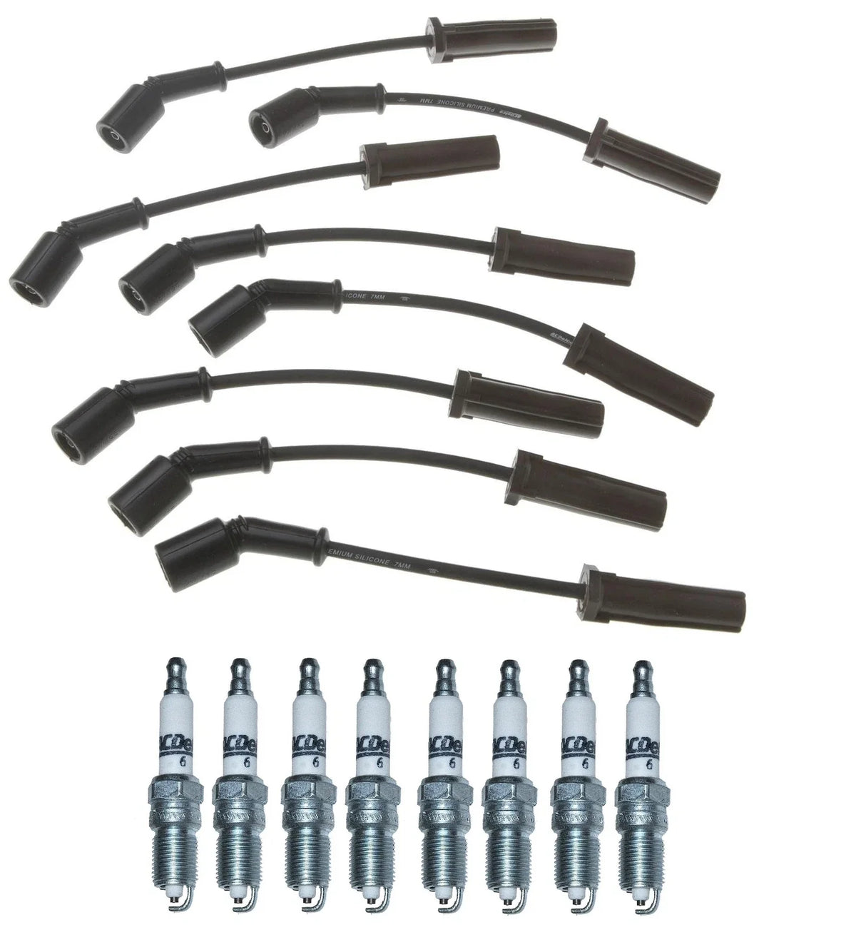 Pro Ignition Wire Set & ACDelco Rapidfire Spark Plugs for Chevy GMC V8