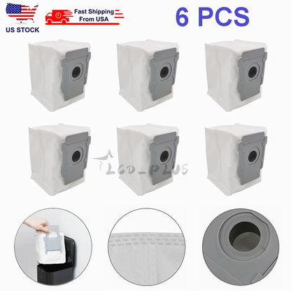 6 Packs Vacuum Bags for iRobot Roomba i3+ i6+ i7+ i8+ s9+/Plus