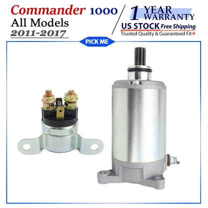 Starter with Relay for Can-Am Bombardier Commander 1000 (2011–2017)