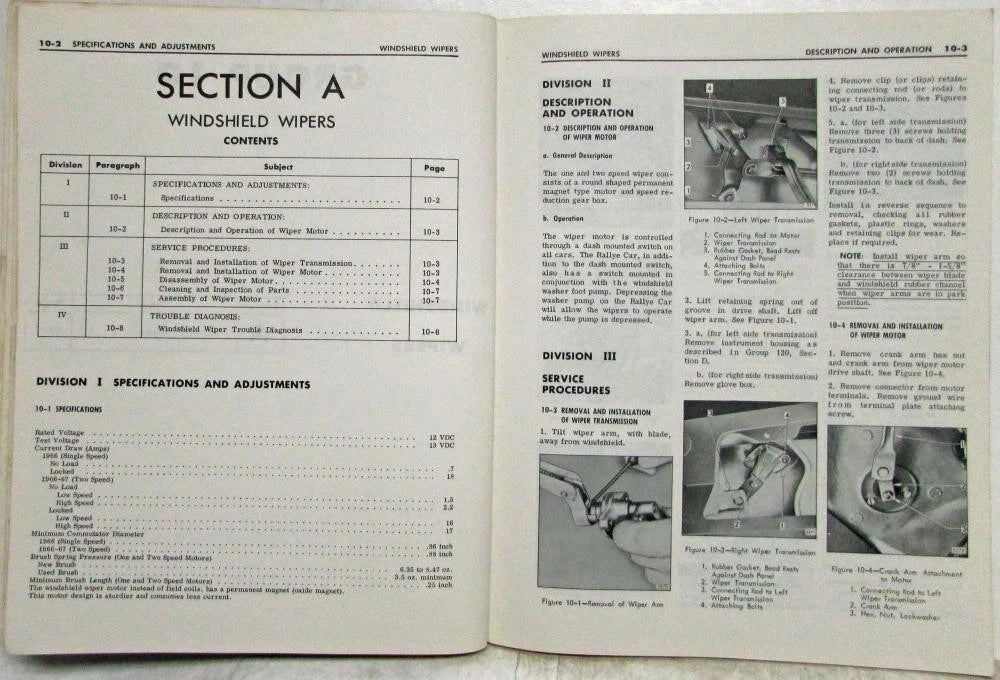 Service Shop Repair Manual for Opel Kadett B (1966–1967)