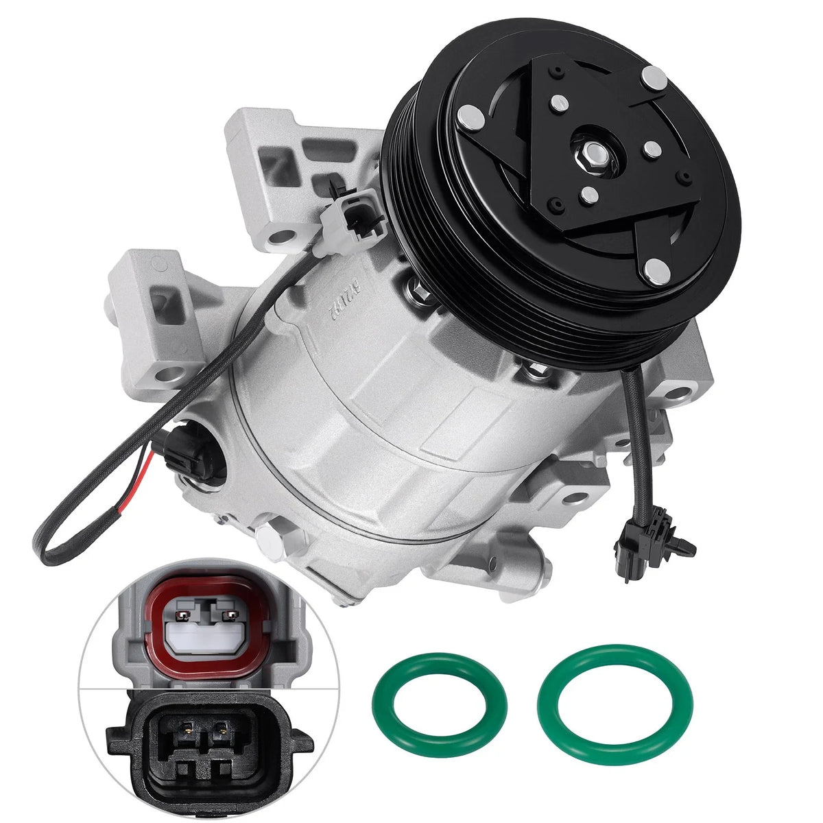 AC Compressor w/ Clutch for Nissan Altima (2007–2018), Rogue (2014–2020) L4 2.5L