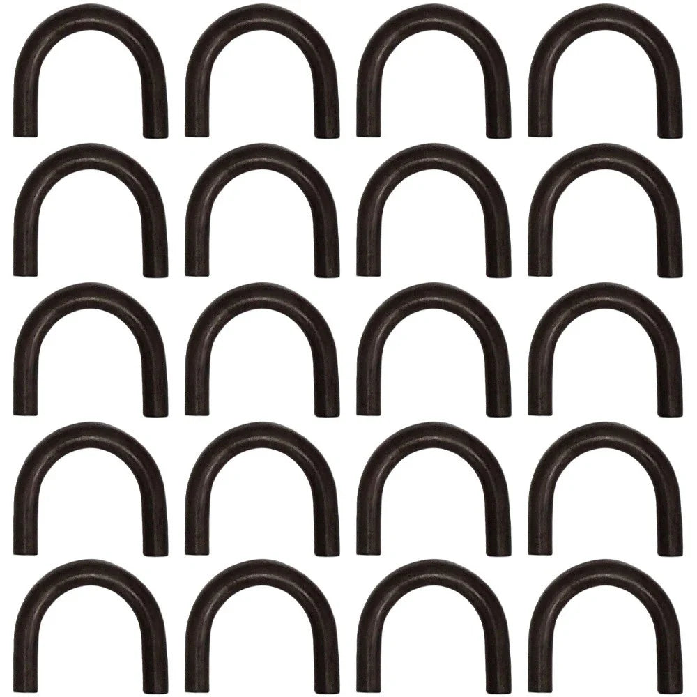Set of 20 Weld On Steel D-Rings for Rope Hook Tie Down Strap