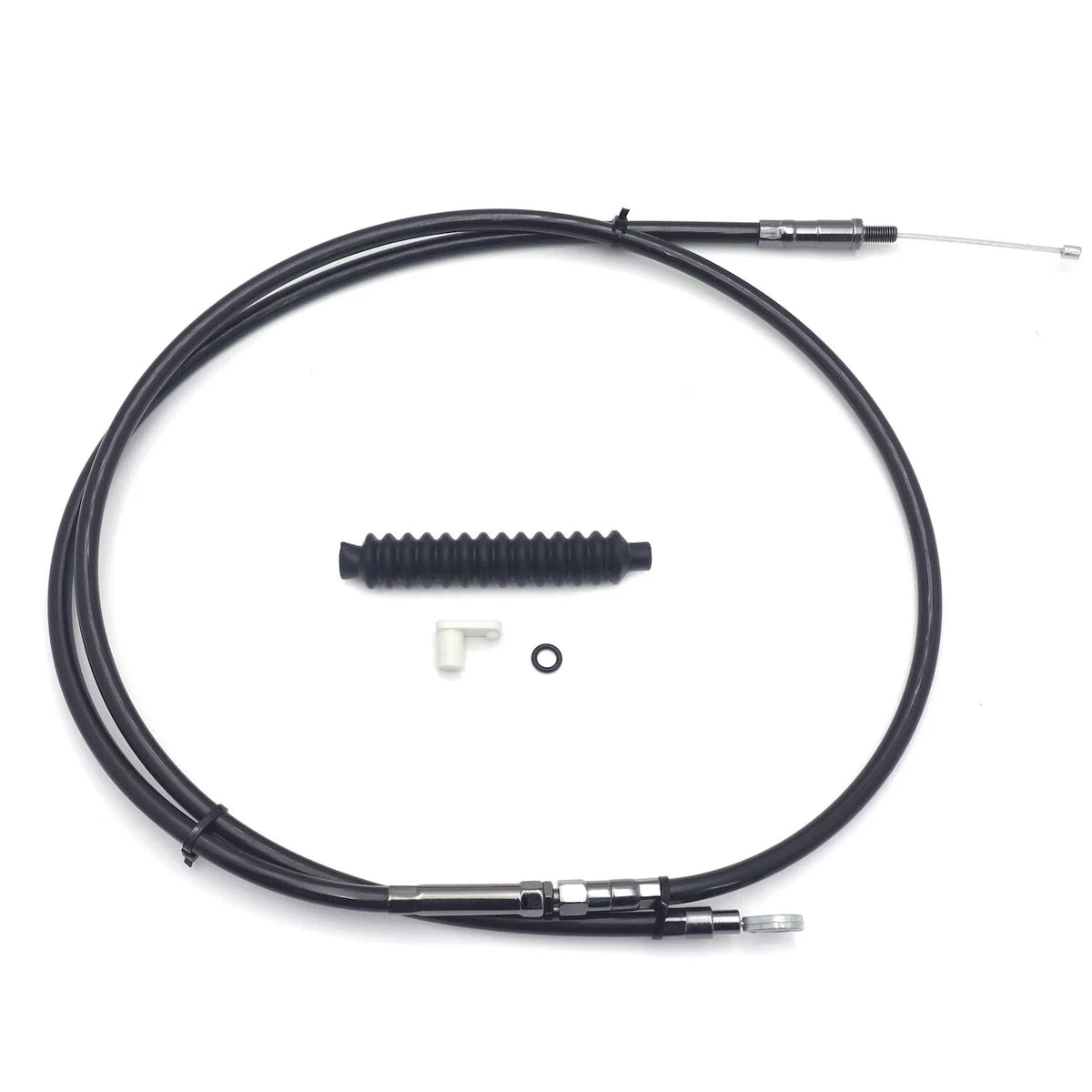 Clutch Cable for Harley Twin Cam Touring Softail D (2007–2016) +10" Black Vinyl Coated
