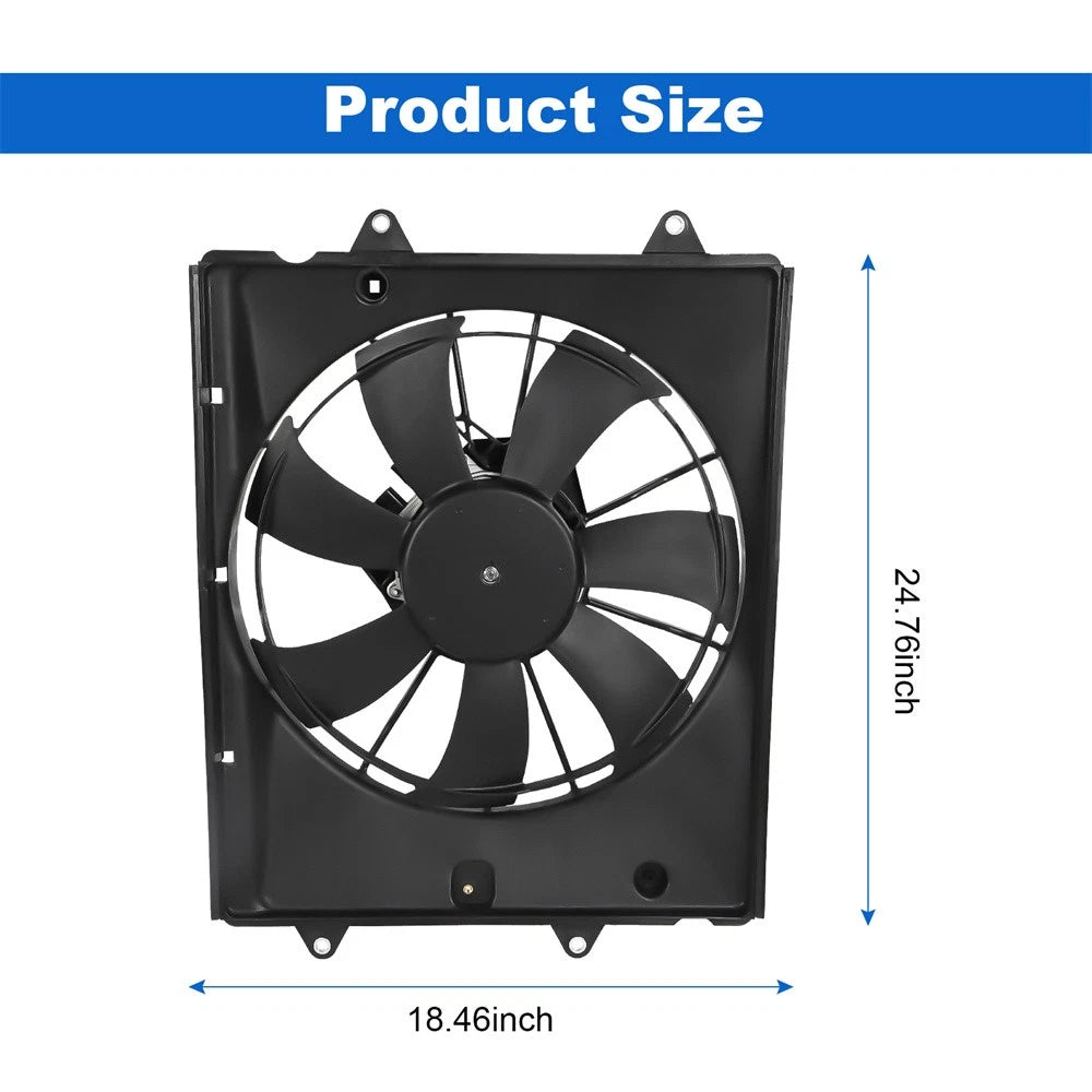 Radiator Cooling Fan Assembly for Honda Civic (2016–2021) 190155BAA01, 190305BAA01