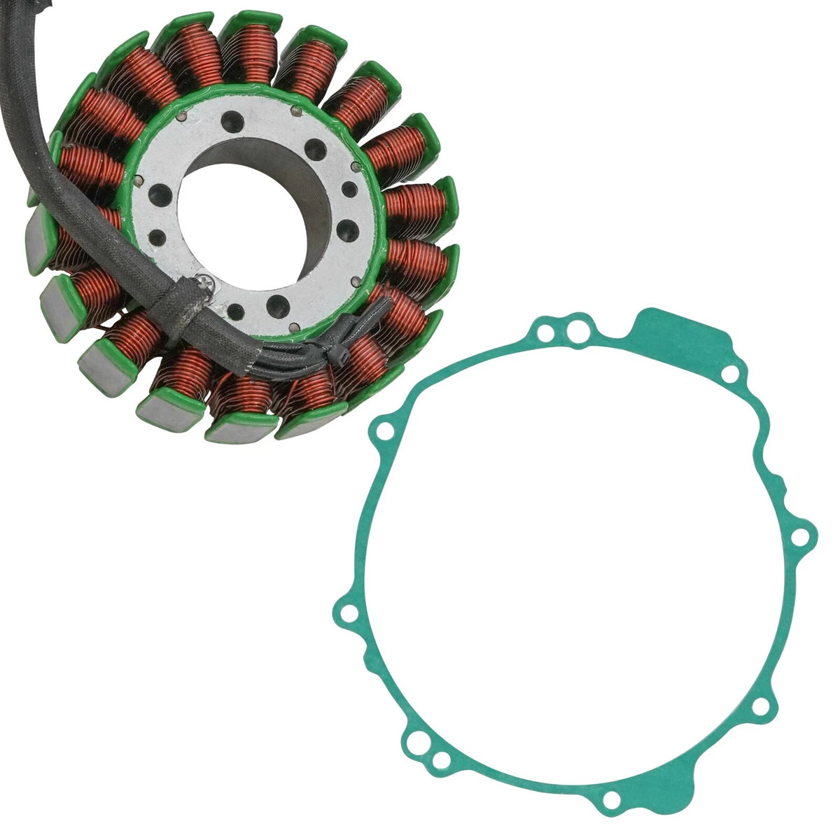 Stator and Gasket for Honda VFR800 Interceptor (2003–2009) ST321+GT490, 31120-MCW-D02, 31120MCWD02