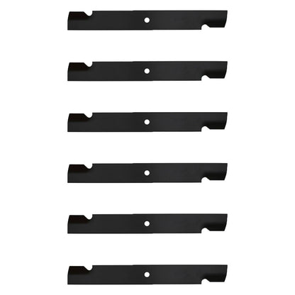 6X Notched High Lift Mower Blade for Gravely (Fits 025124)