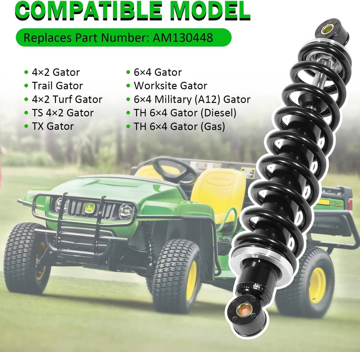 Front Suspension Shock Absorber Kit for John Deere Gator TX TH TS