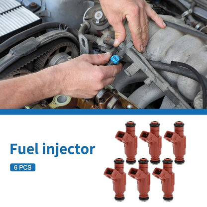 Set of 6 Fuel Injectors No.1L2Z-9F593-CA for Ford Explorer (2002–2003)