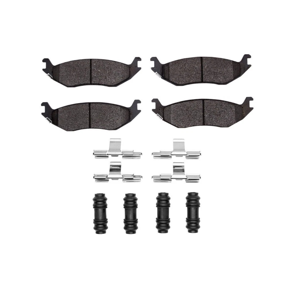 Set of 4 Rear Disc Brake Pads for Dodge Ram 1500 (2002–2010) ALX-PAU-DF-1551-0898-01-CLA1