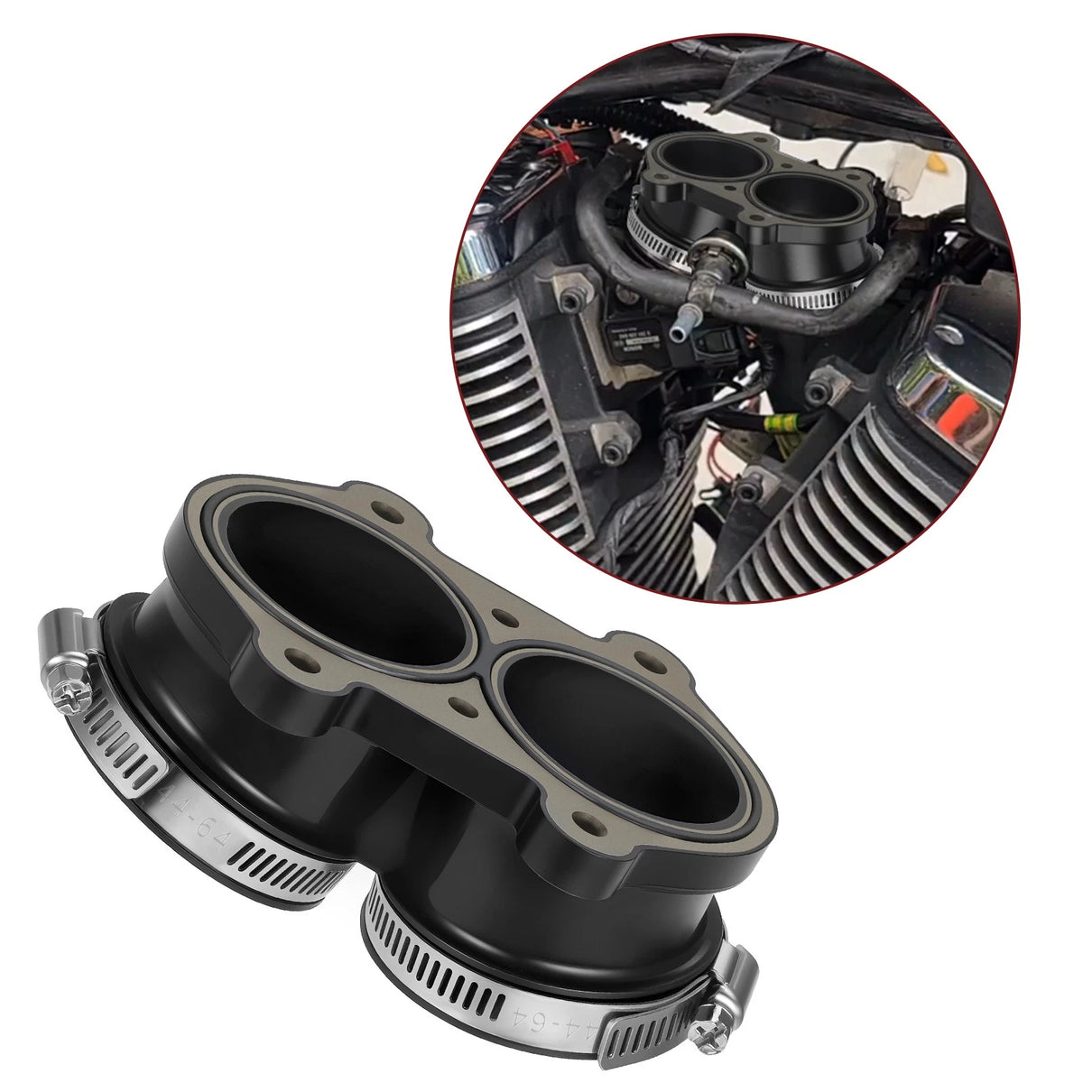 Throttle Body Adapter Boot for Polaris Victory Hammer Kingpin Vegas (2003–2017) 1253335