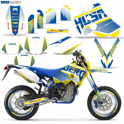 Graphic Sticker Kit for Husaberg FS FE 400 650 (2001–2005) WD_GK_KIT
