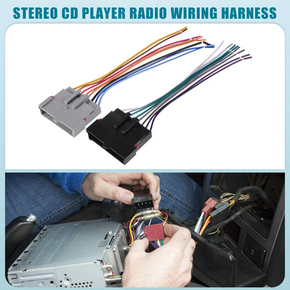 Set of 1 Car Stereo CD Player Receiver Wiring Harness for Ford Crown (1986–2004) 724117875961